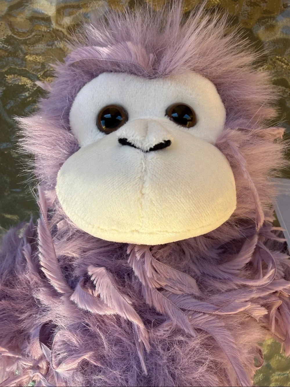 Beverly Hills Teddy Bear Feathers - Lilac Monkey 10”(Feathers Collection)